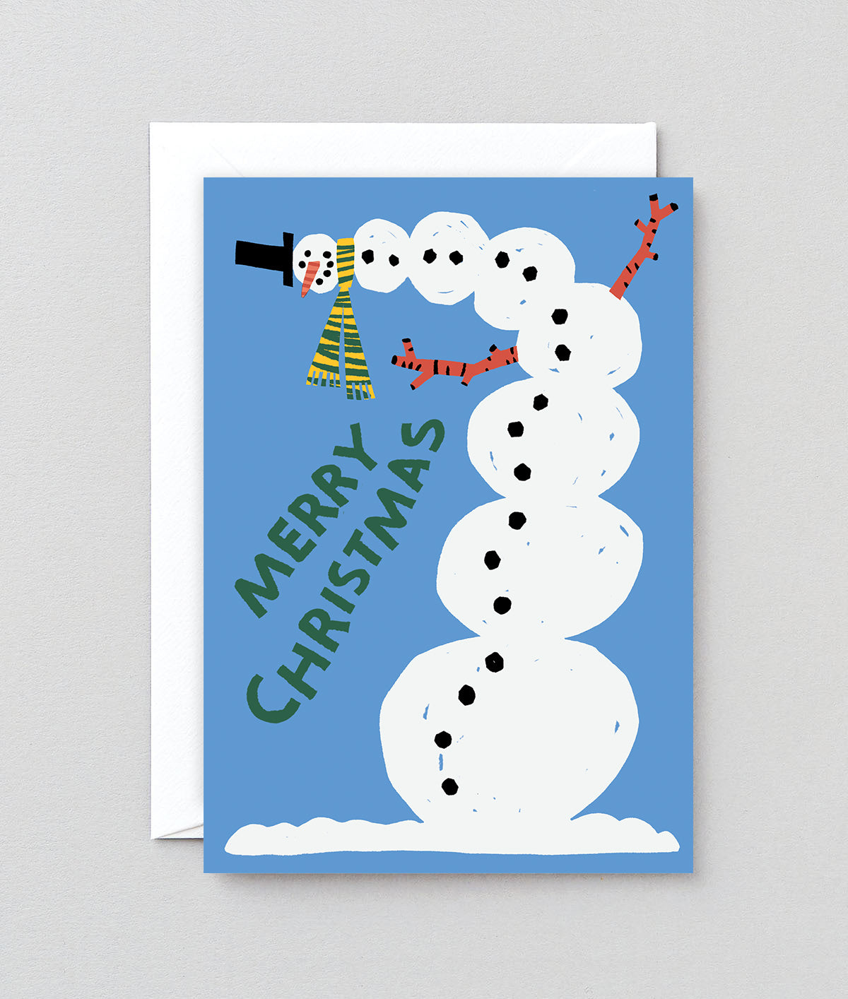 Snowman Embossed Christmas Card
