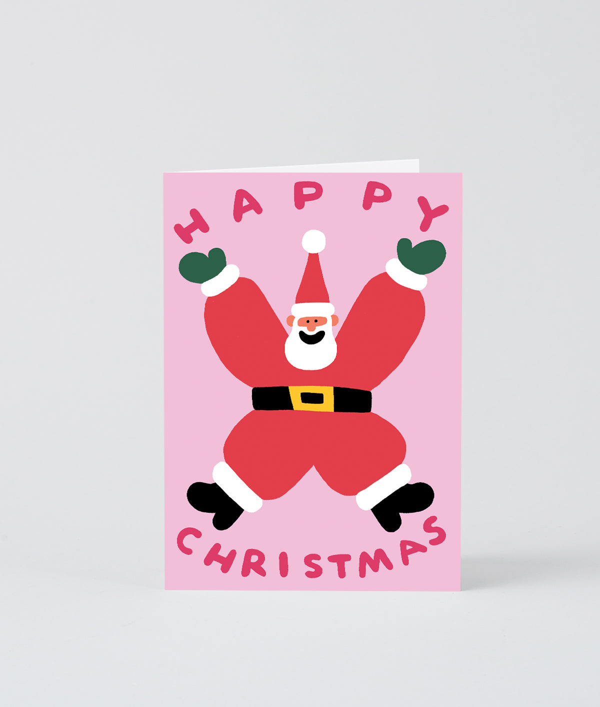 Christmas Santa Embossed Christmas Card