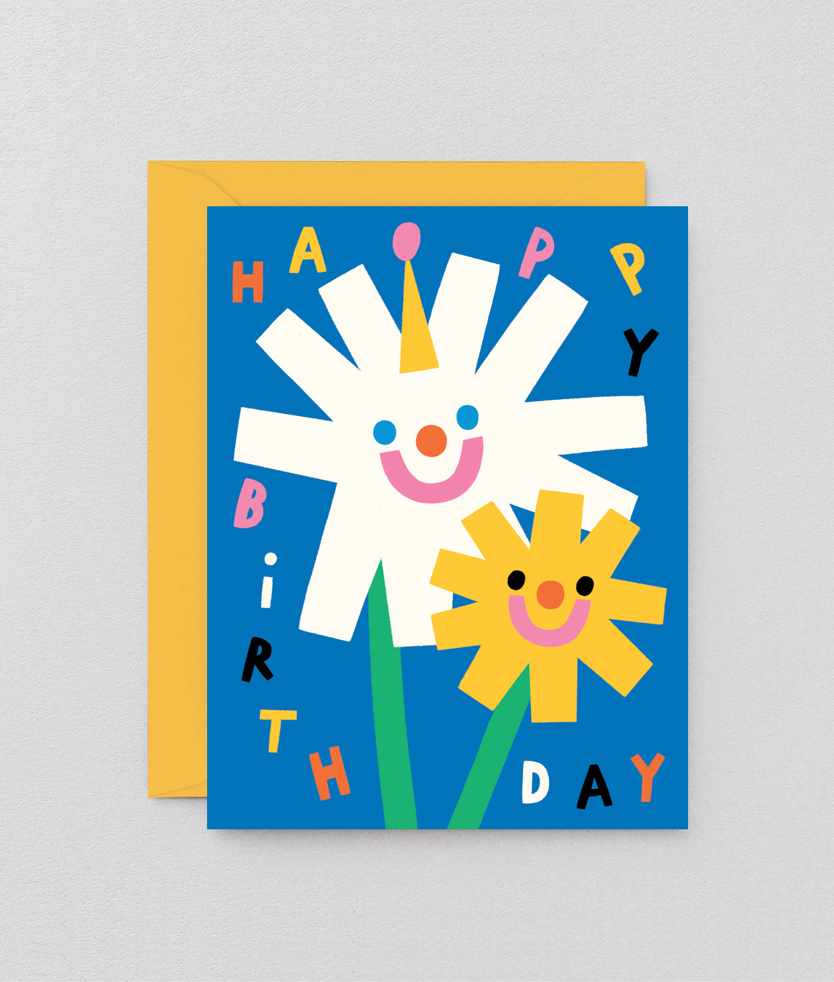 Birthday Flowers Kids Greeting Card